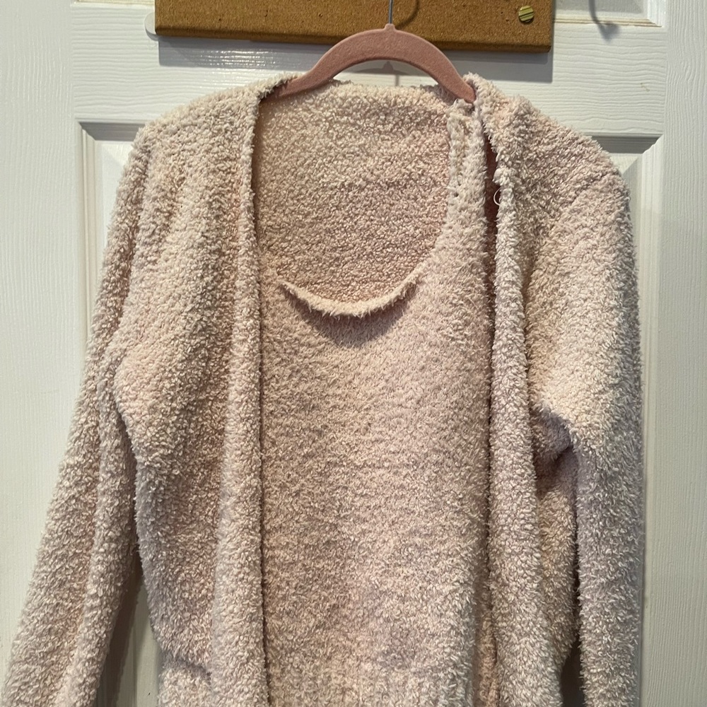 SKIMS Cozy Knit Set in Light Pink